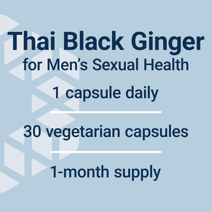 Life Extension Male Vascular Sexual Support – Black Ginger (Kaempferia parviflora) – 30 Capsules