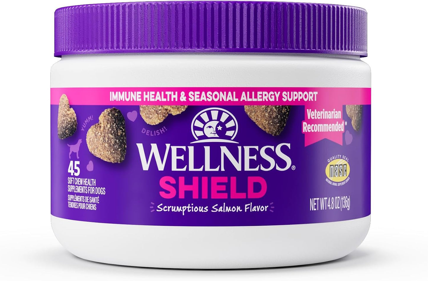 Wellness Peanut Butter & Apple Flavour Soft Chews Multi-Benefit Supplements for Dogs, 45 Chews - görsel 10