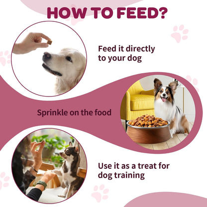 NATURE TARGET Probiotics for Dogs, 120 Soft Chews, Chicken Flavour | Plus Digestive Enzymes & Prebiotic for Digestive Health, Fish Oil & Vitamins Supplement for Allergies & Immune & Itchy Skin