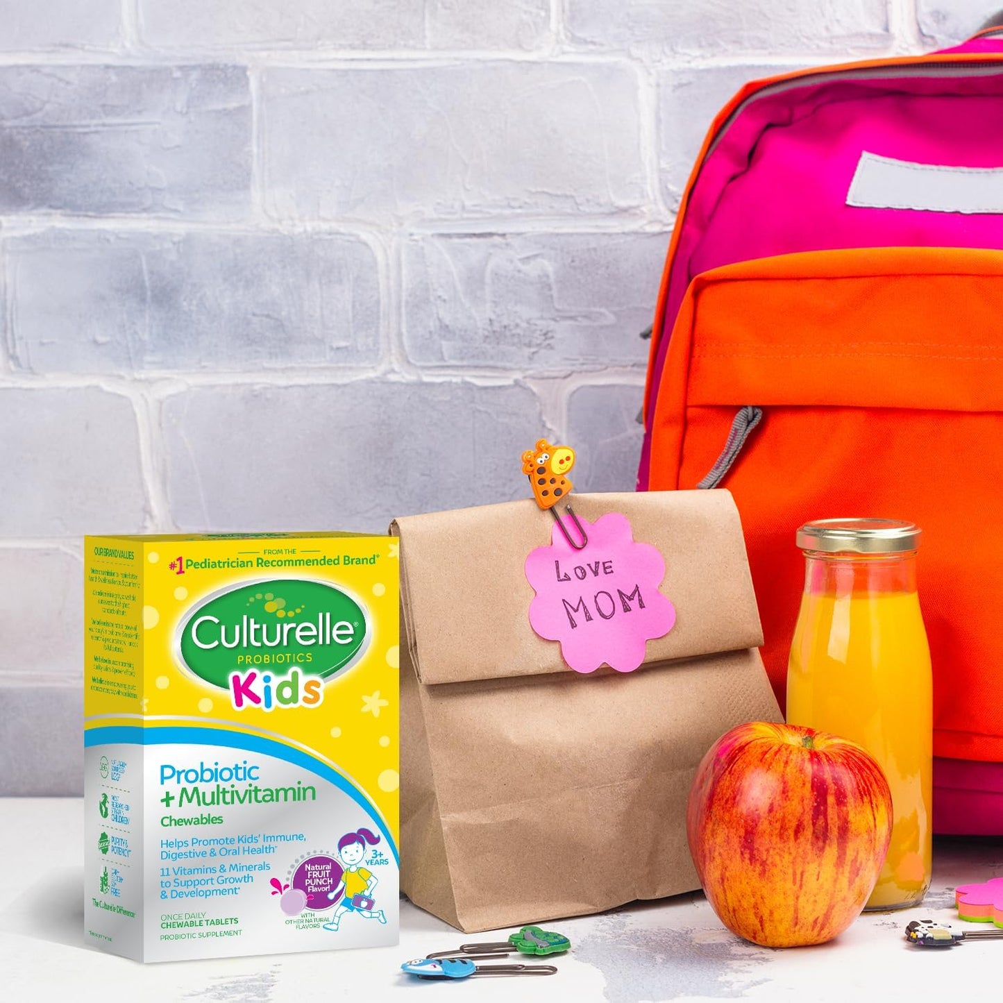Culturelle Kids Probiotic + Complete Multivitamin Chewable, Ages 3+ - görsel 6