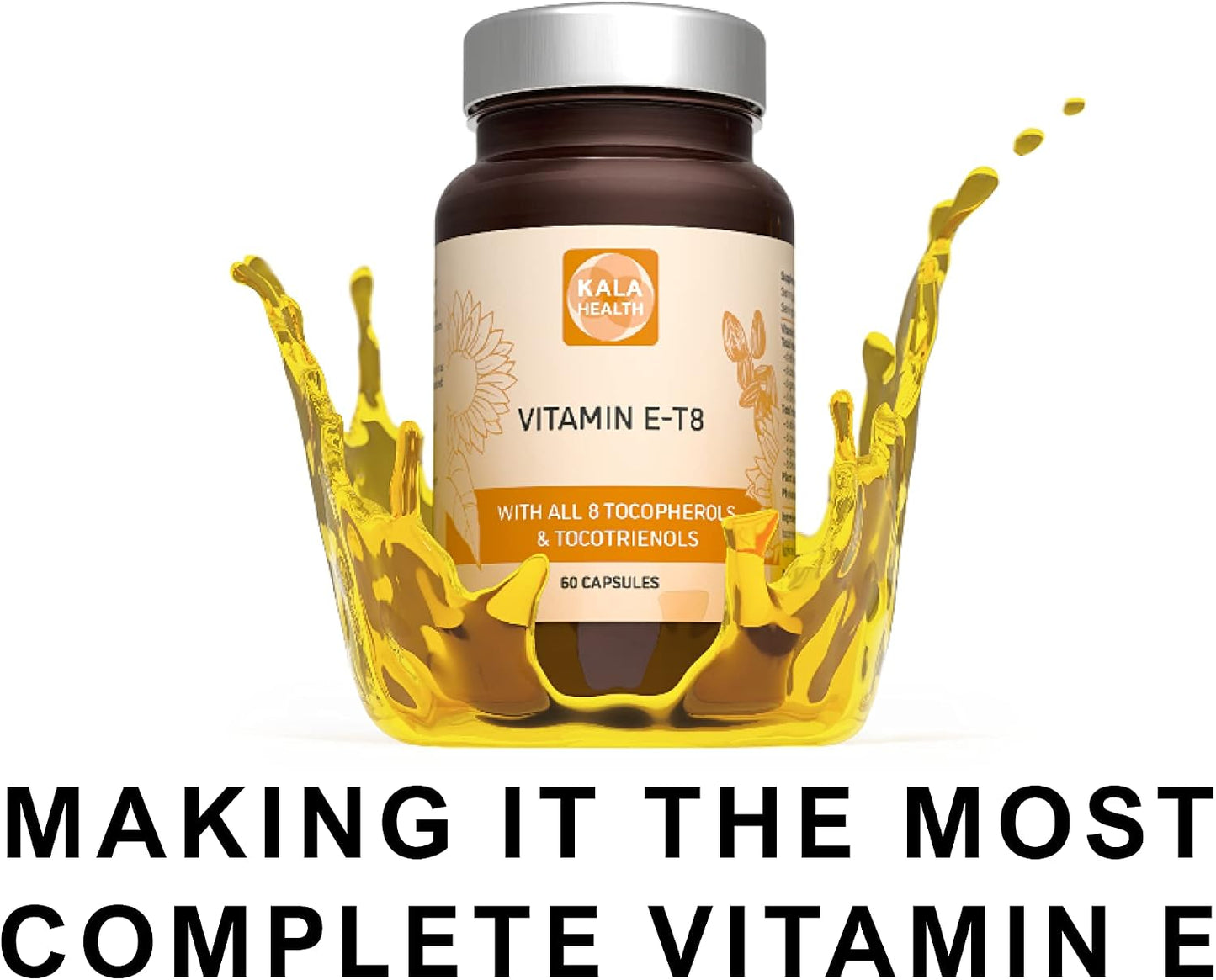 Procapsin Unique Formula with All 8 Tocopherols and Tocotrienols Vitamin E – Contains no PAHs, Heavy Metals, Contaminants or Preservatives - Certified Sustainable - Hair, Scars and Skin - görsel 6