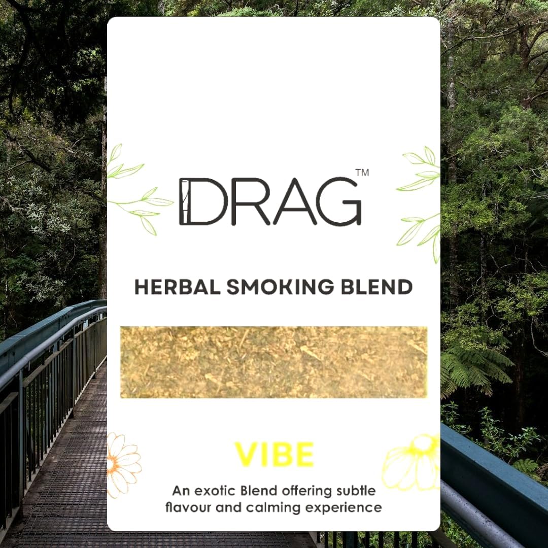 Herbal Smoking Blend - Drag (Blend of Exotic Flowers and Herbs) 10g (Vibe) - görsel 1