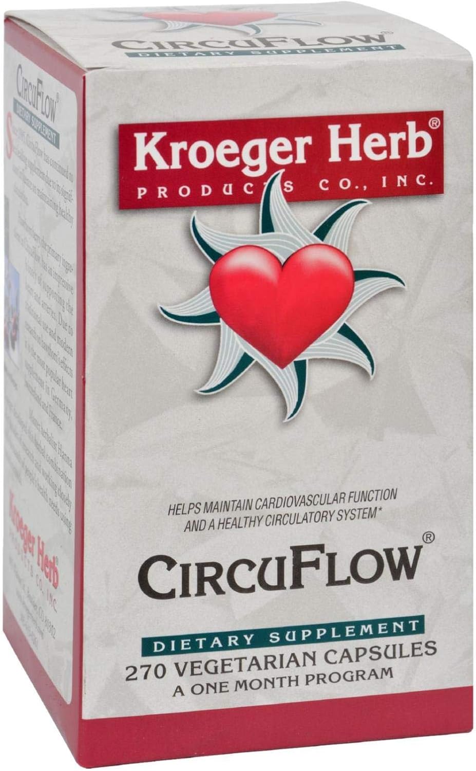 Kroeger Herb Circu Flow – Cardiovascular & Circulatory Support, 270 Vcaps - görsel 1