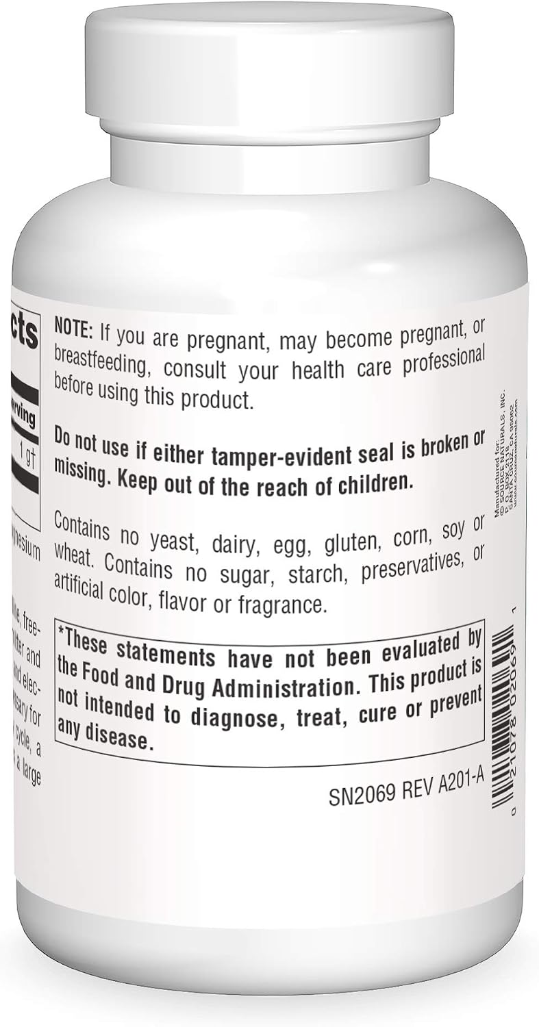 Source Naturals Taurine 1000mg, 240 Capsules – Calming Amino Acid Supplement - görsel 2