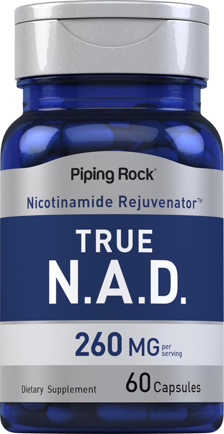 Piping Rock NAD Supplement 260 mg | 60 Quick-Release Capsules - görsel 1