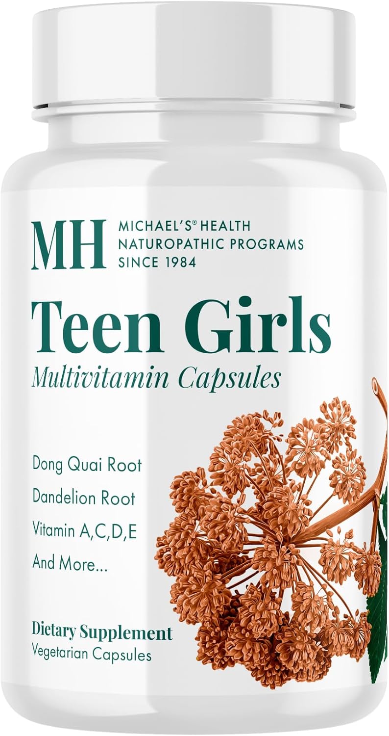 Michael's Health Naturopathic Programmes Teen Girls Multivitamin - 60 Vegetarian Capsules - görsel 1