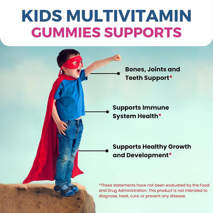 Zaytun Kids Multivitamin Gummies – Halal, Vegetarian, Natural Fruit Flavours