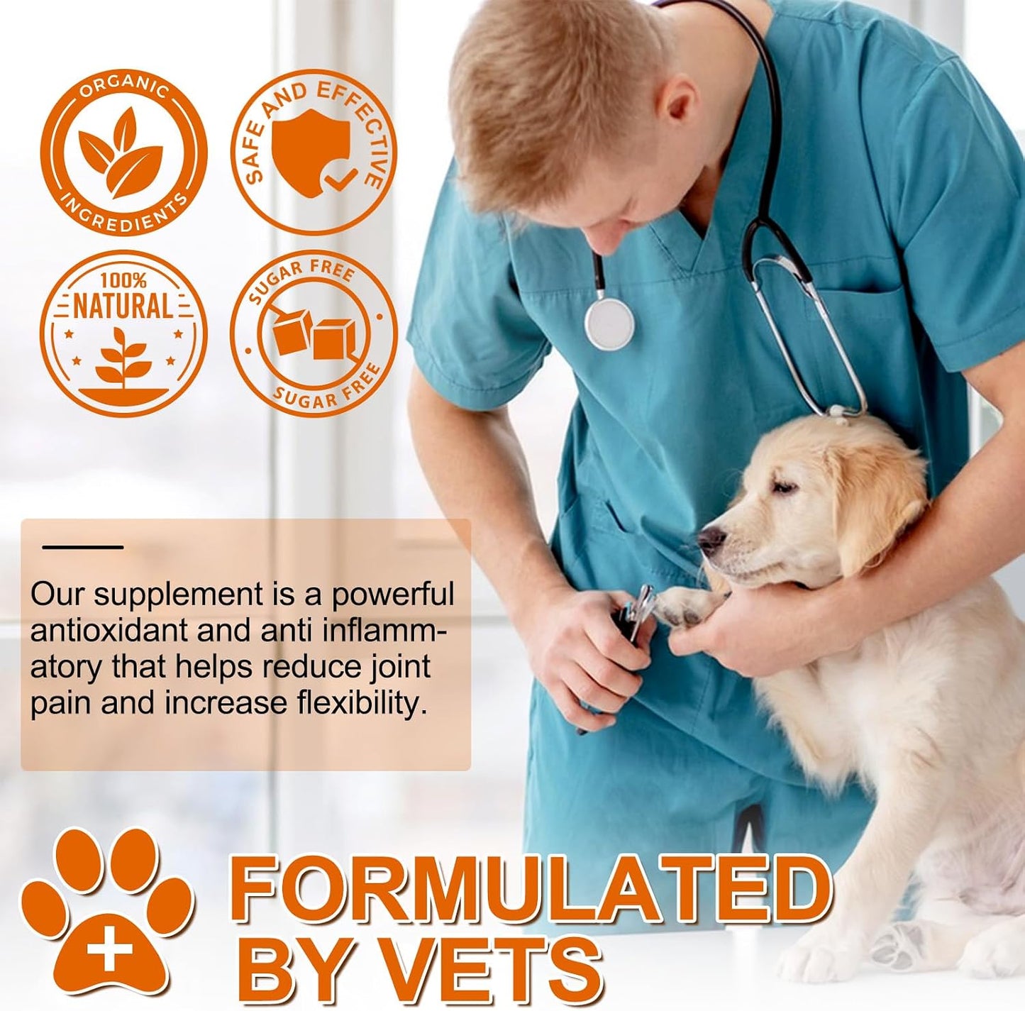 ALIVO Turmeric for Dogs - 180 Turmeric Curcumin Tablets - görsel 9