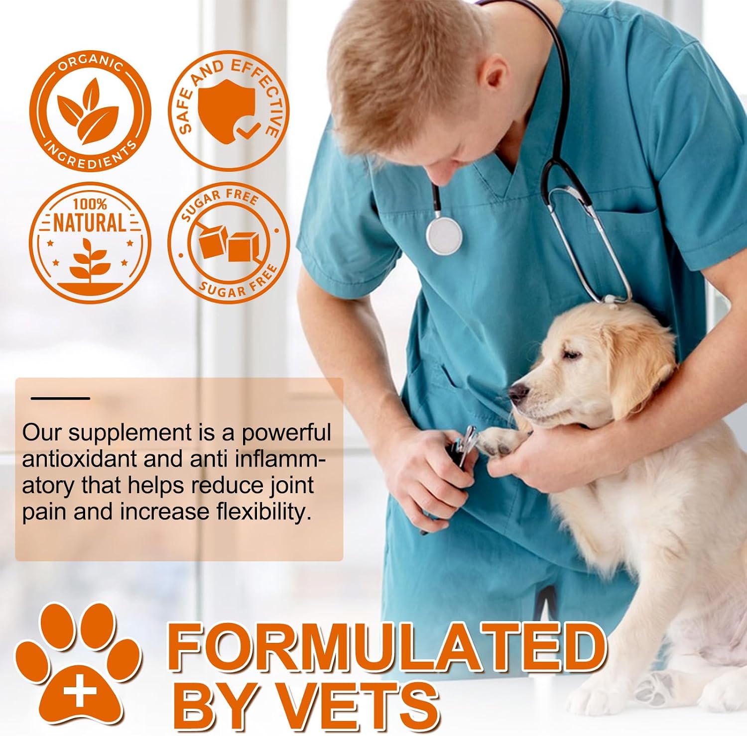 ALIVO Turmeric for Dogs - 180 Turmeric Curcumin Tablets - görsel 9