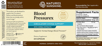 Nature's Sunshine Blood Pressurex - 60 Capsules