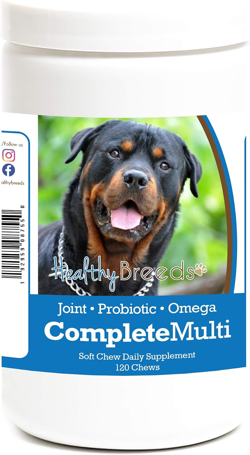 Healthy Breeds Rottweiler All in One Multivitamin Soft Chew 120 Count - görsel 1