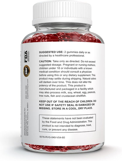Supplement Spot Hair Skin and Nails Vitamins - 6000 mcg Biotin Gummies with Collagen, Passion Fruit Flavour (60 Gummies)