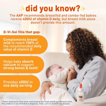 Enfamil D-Vi-Sol Vitamin D Drops for Infants, 50 ml (Pack of 2)