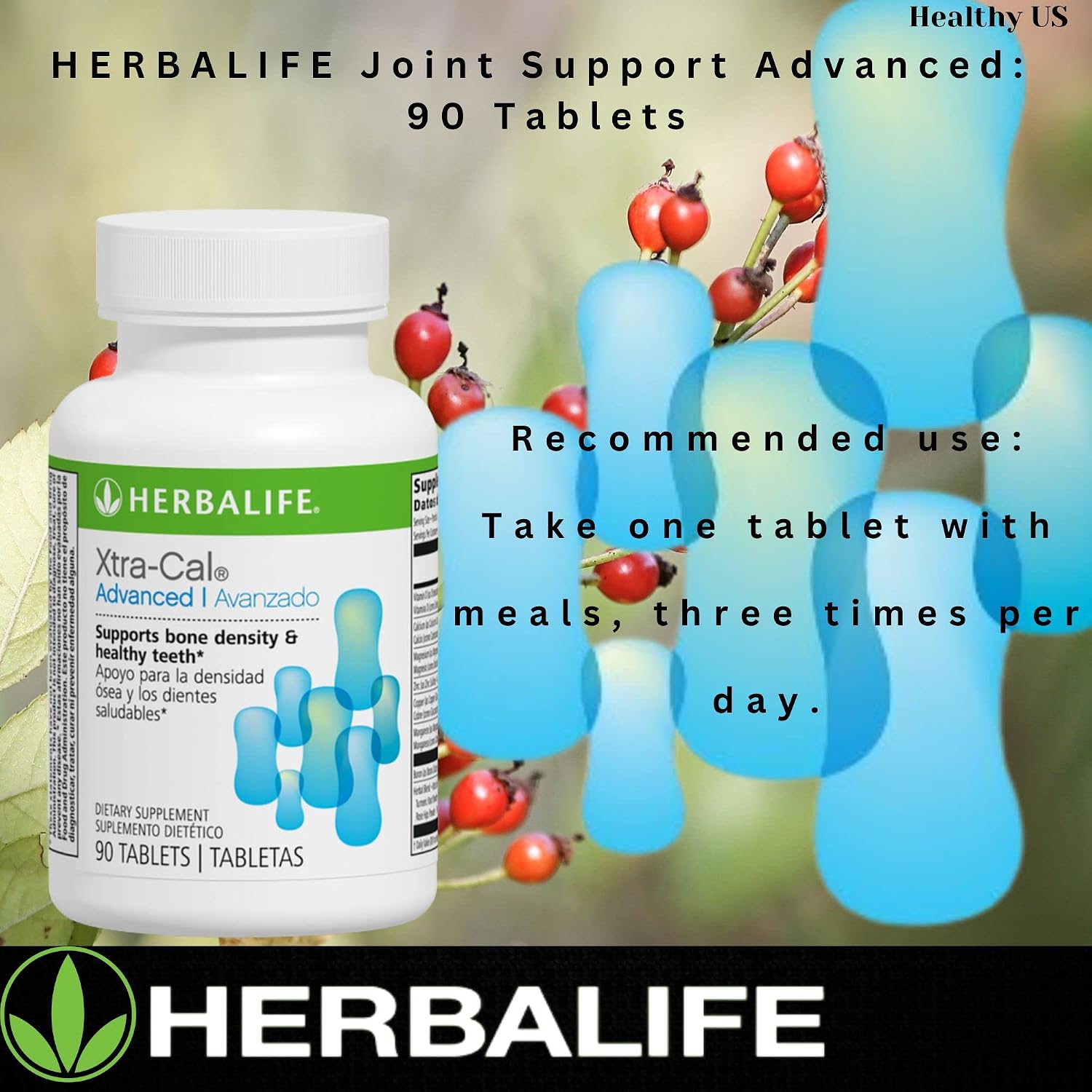 Herbalife Xtra-Cal Advanced: Calcium Tablets with Vitamin D and Minerals (90 Tablets) - görsel 4