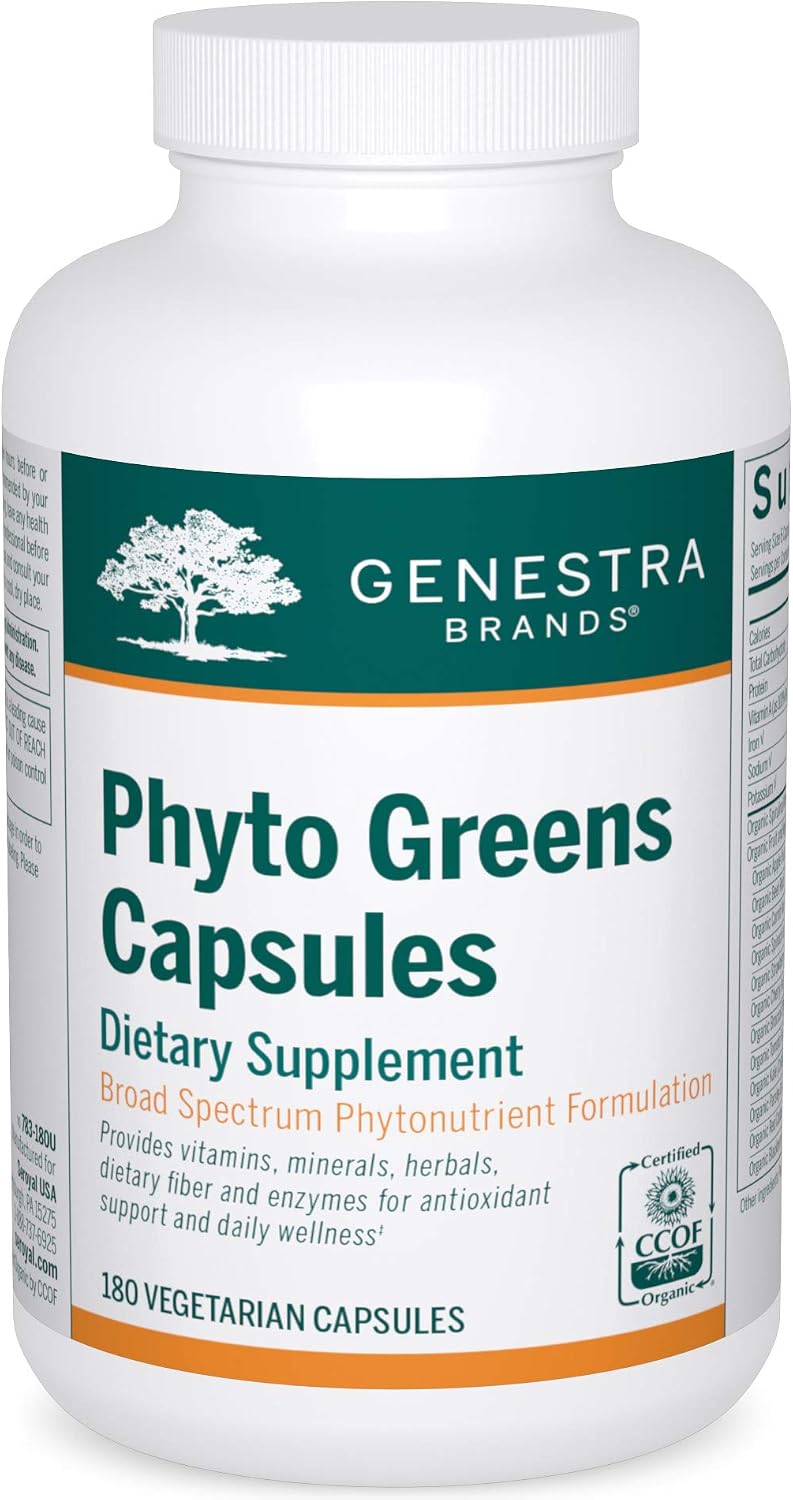 Genestra Brands Phyto Greens Capsules – 180 Capsules - görsel 1
