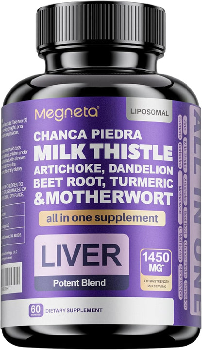 Milk Thistle Supplement – Traditional Liver Support, Vegan, Made in USA (180 Capsules)
