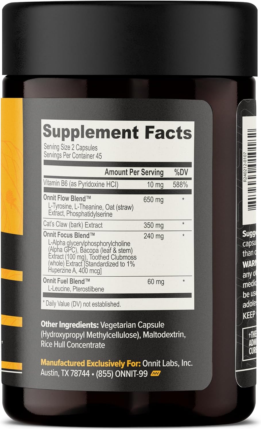 ONNIT Daily Performance & Wellness Bundle: Alpha Brain Nootropic Capsules (90 Count) + Total Human Day & Night Packs (30-Day Supply) - görsel 2