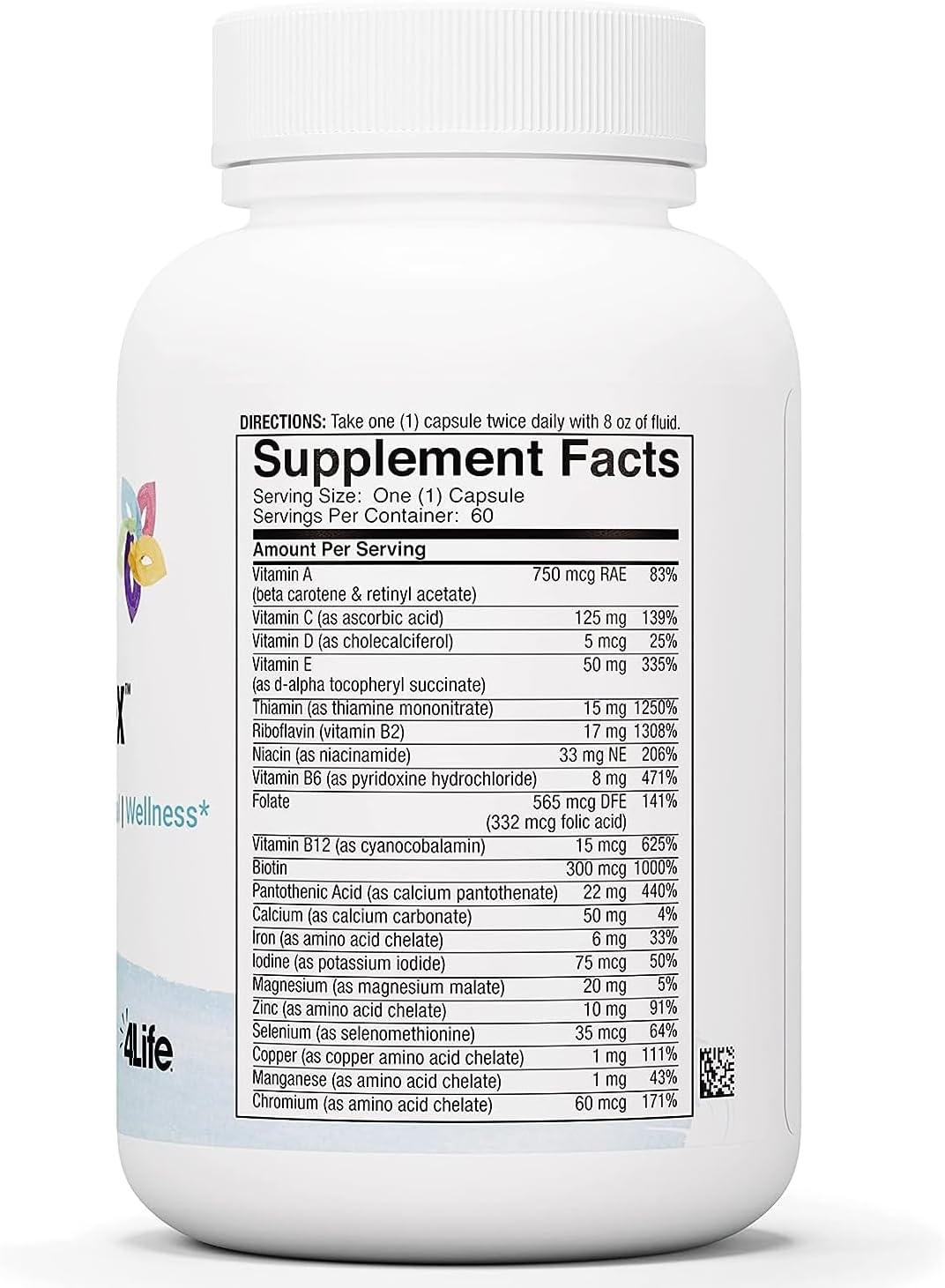 4Life Multiplex Multivitamin and Mineral Food Supplement, 60 Capsules - görsel 2