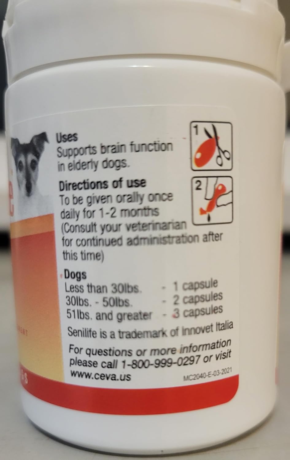 Senilife Cognitive Support Capsules for Senior Dogs, Brain Health & Cognitive Function Supplement, Supports Memory & Mental Alertness, 30 Capsules - görsel 6