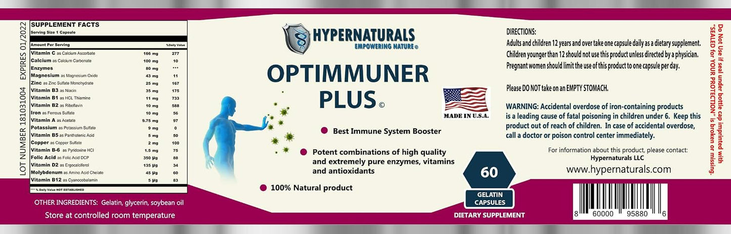OPTIMMUNER Plus Immune System Booster – Natural Supplement - görsel 6