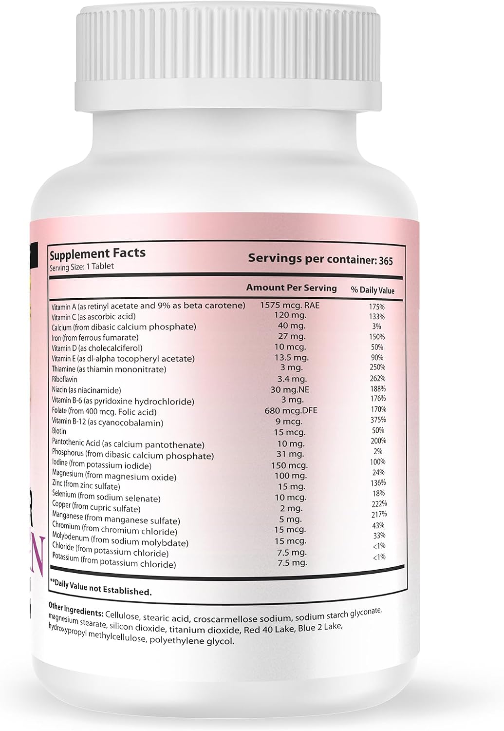 Nutrisalud Forever Woman Multivitamin – 365 Tablets (One Year's Supply) - görsel 3