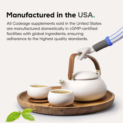 Codeage Liposomal Urolithin A Supplement 500mg Per Serving + Resveratrol, Betaine, CoQ10, Ellagitannins - A New Frontier Beyond NADH, NMN, NAD, NR, and PQQ Vitamins - Bio-available - 60 Capsules