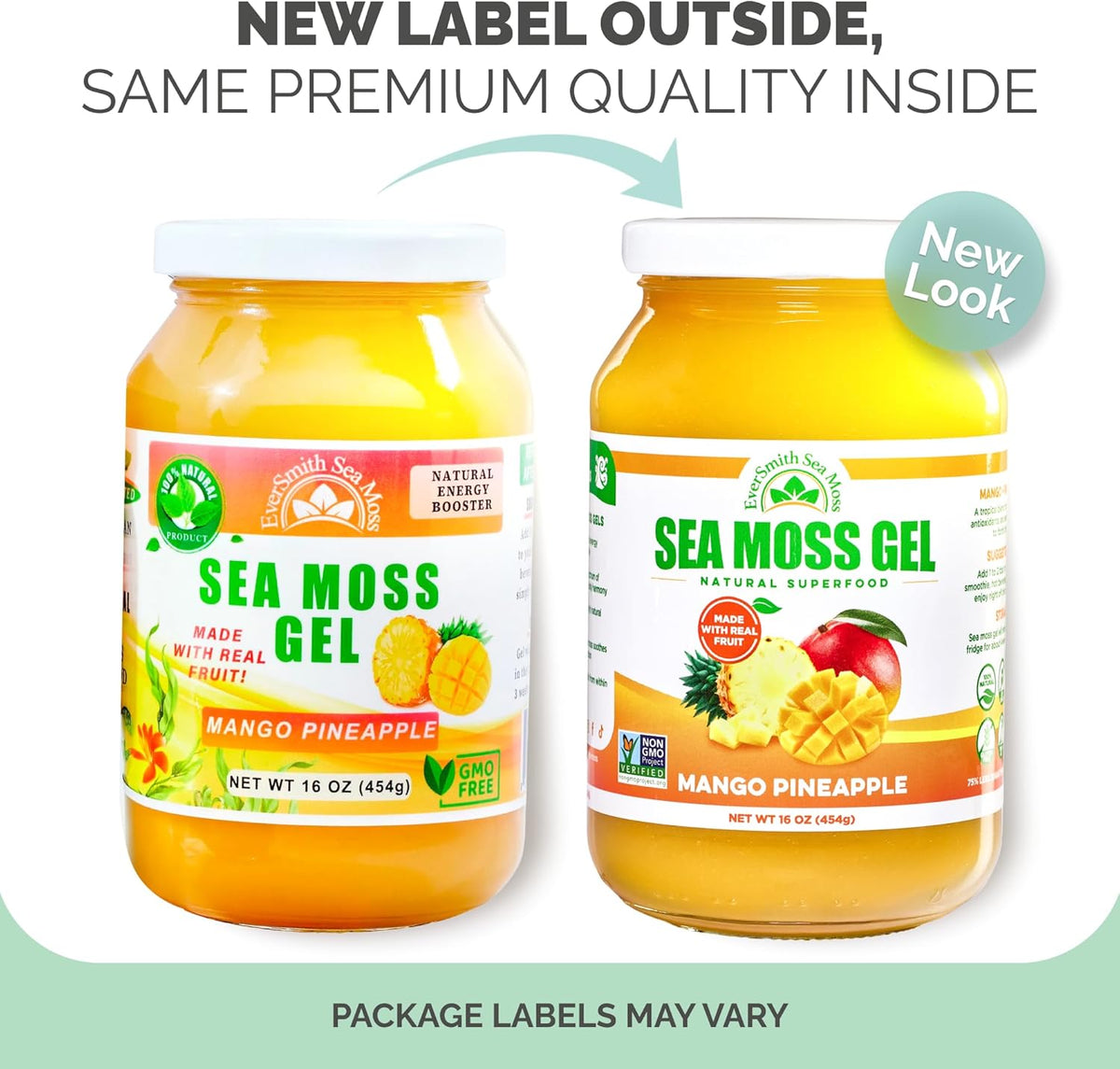 Wildcrafted Irish Sea Moss Gel, Mango Pineapple (454 g) - görsel 2