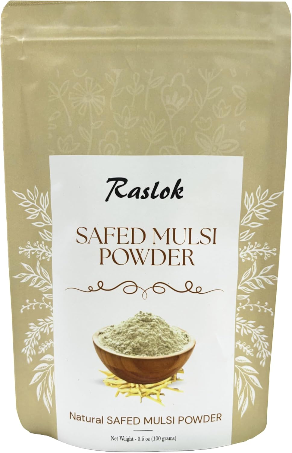 Raslok Pure Safed Musli Powder | White Musli | Svet Musli | Chlorophytum Borivilianum (100 g) - görsel 1