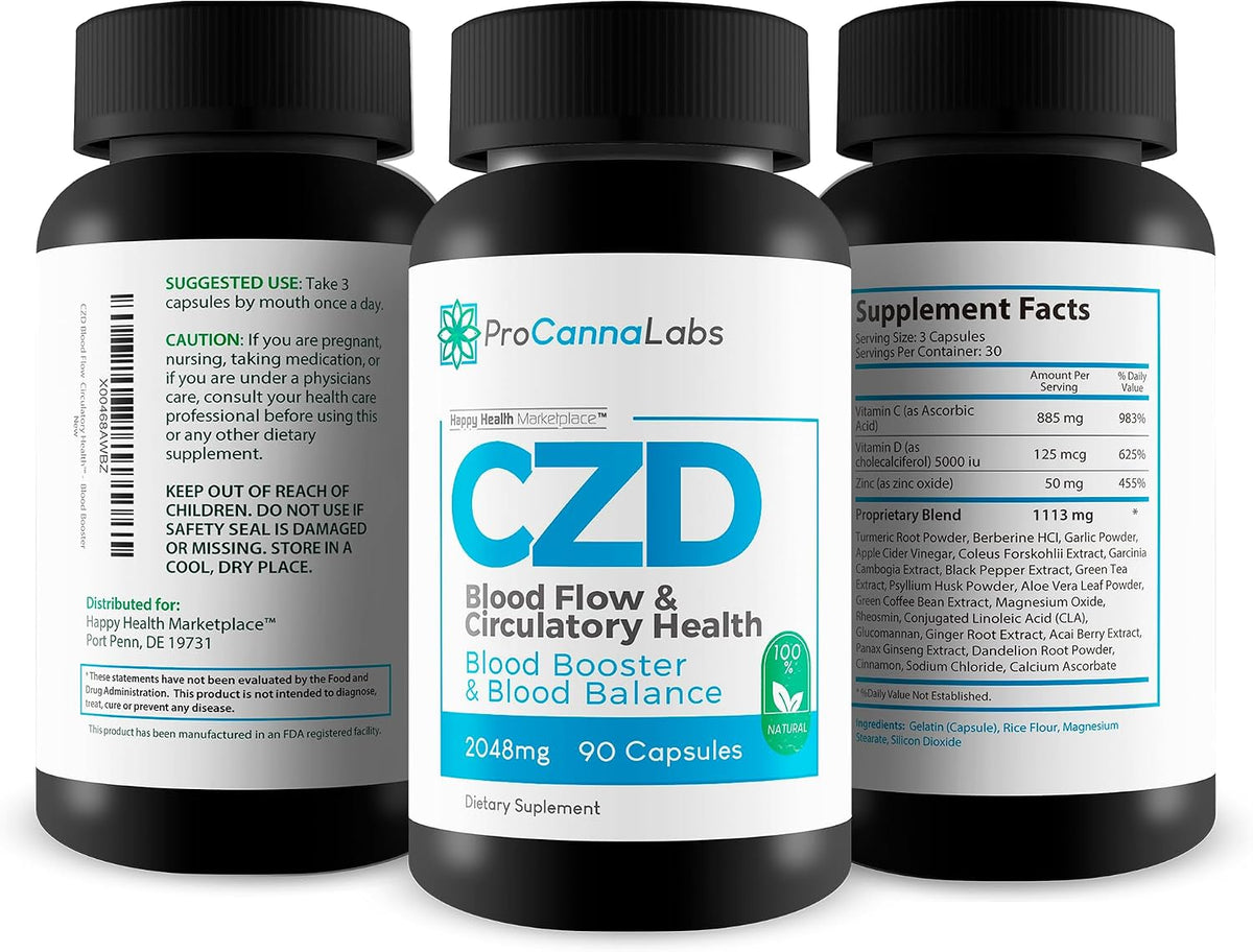 CDZ Supplement – Vitamin C, D, Zinc Plus Herbs – Circulatory Health Support - görsel 4