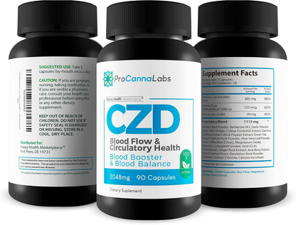 CDZ Supplement – Vitamin C, D, Zinc Plus Herbs – Circulatory Health Support