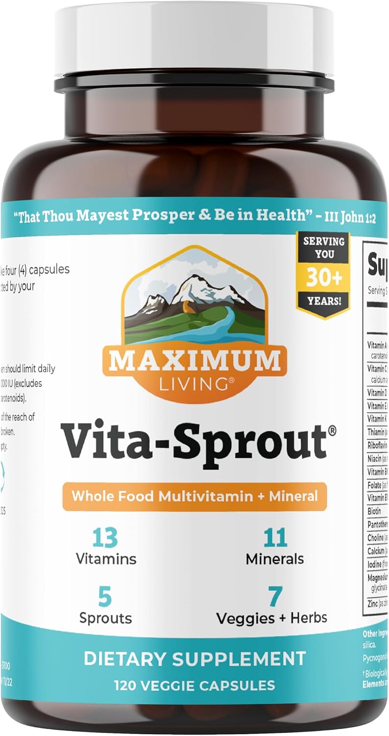Vita-Sprout Whole-Food Multivitamin & Phytonutrient Blend, 120 Capsules - görsel 1