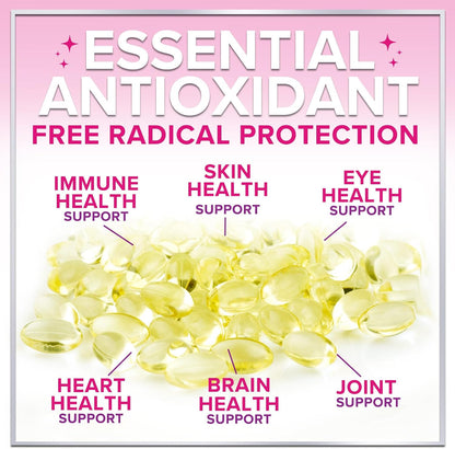 Hello Lovely! Vitamin E 180 mg Soft gel capsules - Immune Function & Antioxidant Support - 120 Soft gel capsules