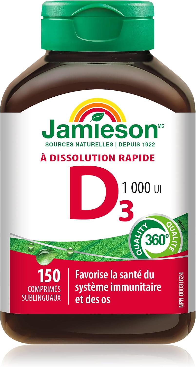 Jamieson Vitamin D3 1,000 IU, 150 Sublingual Tablets - görsel 2