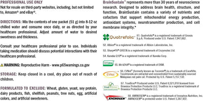 XYMOGEN BrainSustain - 19 g Pea & Rice Protein - Support Brain Health & Function - Gluten-free, Dairy-free & Non-GM - Creamy Chocolate Flavour - 10 Servings