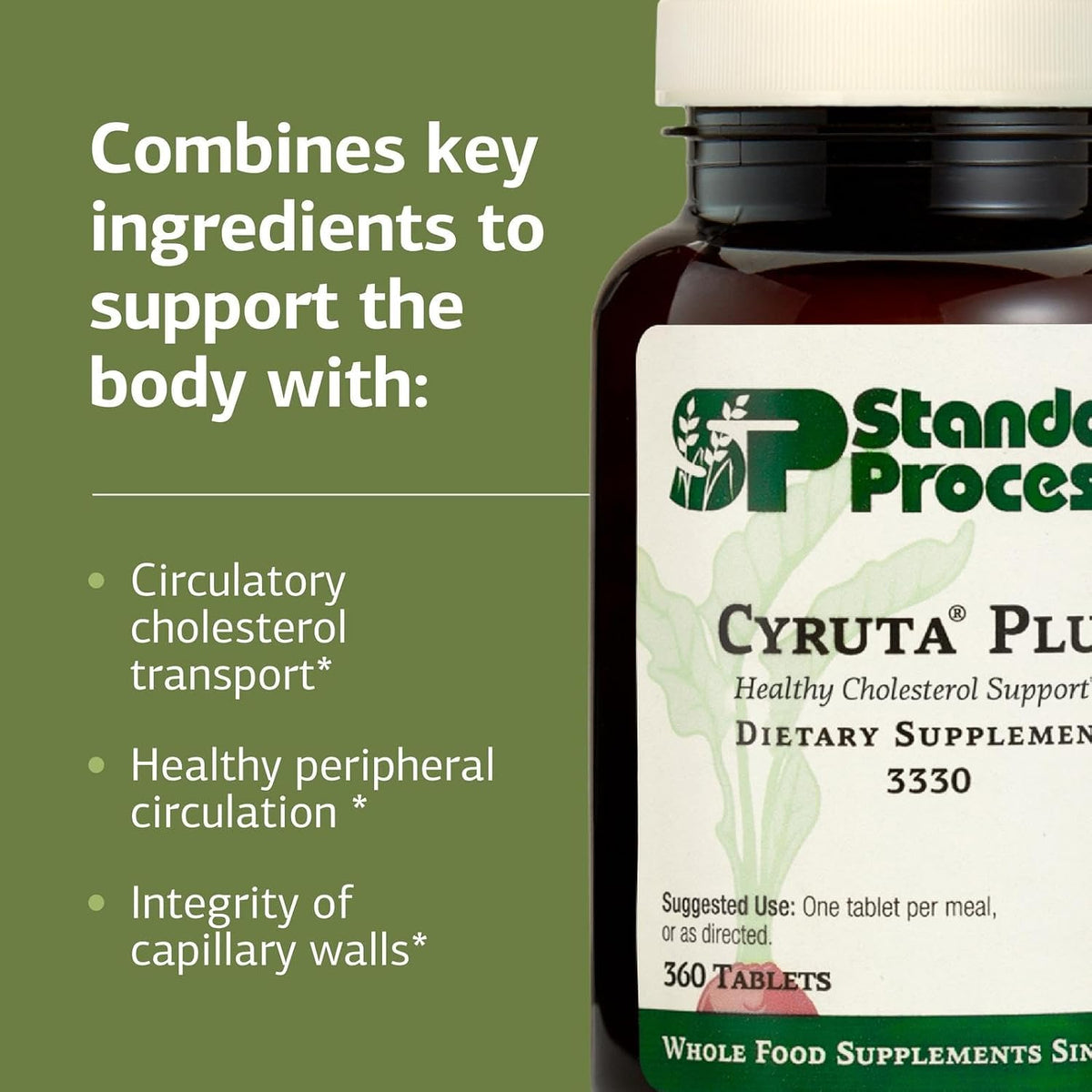 Standard Process Cyruta Plus - Capillary and Circulation Support - 360 Tablets - görsel 4
