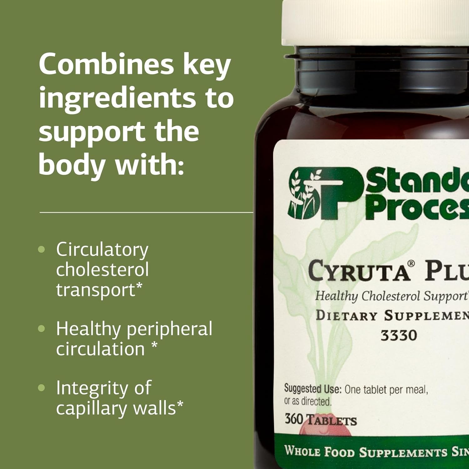 Standard Process Cyruta Plus - Capillary and Circulation Support - 360 Tablets - görsel 4