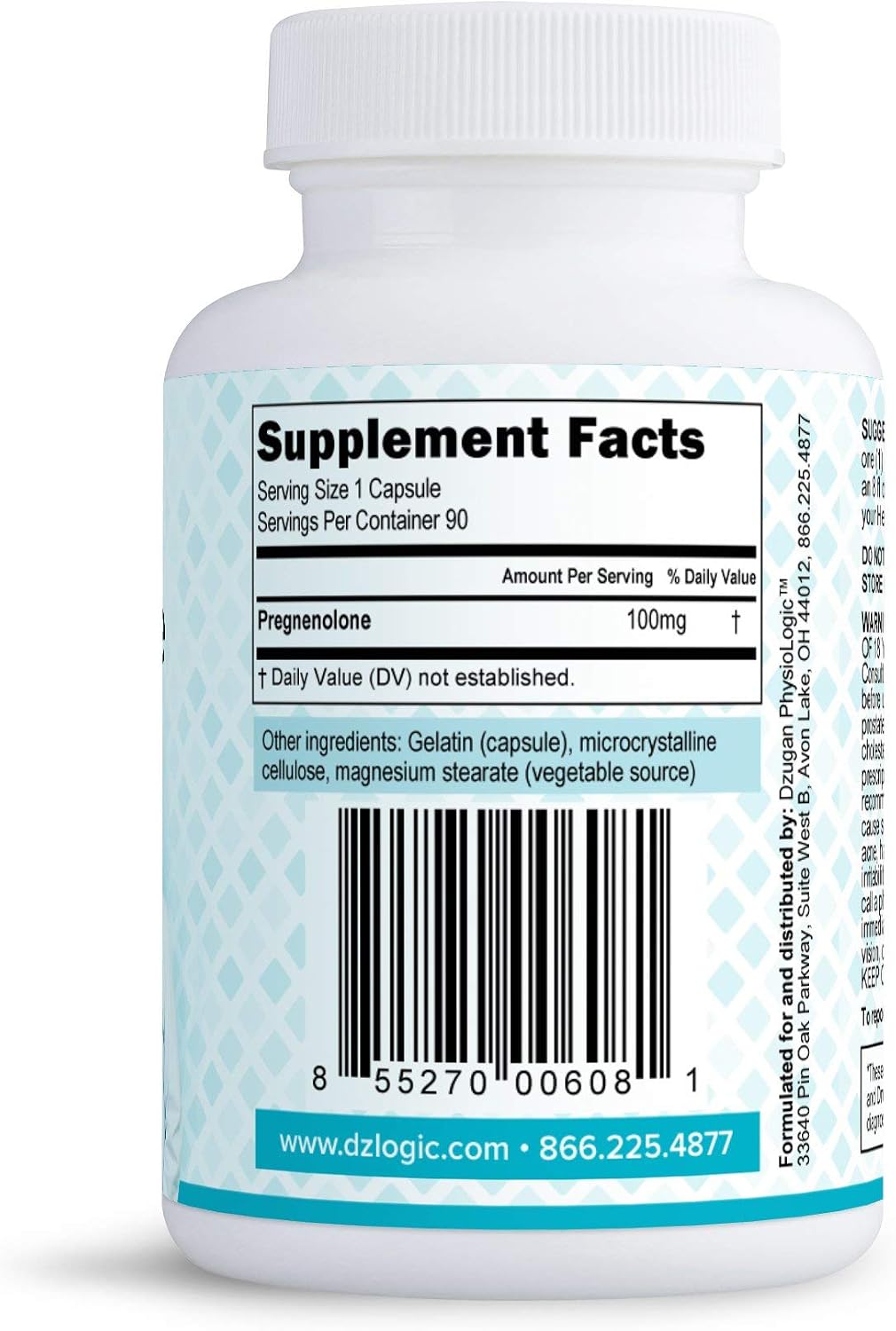 Dr. Dzugan's Advanced Pregnenolone Formula – 100mg, 90 Capsules - görsel 2