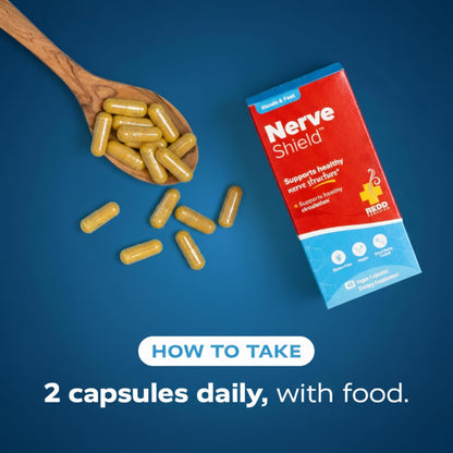 Redd Remedies Nerve Shield, Supports Healthy Nerve Structure and Circulation, 120 Vegan Capsules