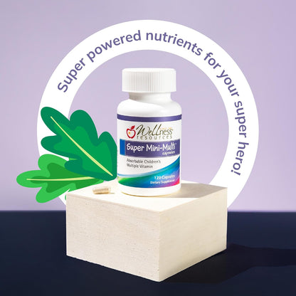 Super Mini-Multi - Children's Multivitamin with Methyl Folate, Methyl B12 and Coenzyme B Vitamins (120 Capsules)