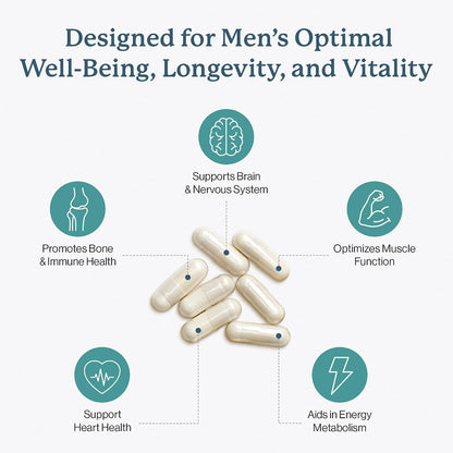 Dr. Fuhrman Men's Daily Multivitamin with D3 & B12 - 2 Month Supply