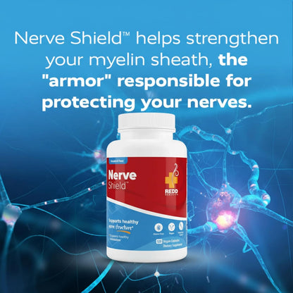Redd Remedies Nerve Shield, Supports Healthy Nerve Structure and Circulation, 120 Vegan Capsules