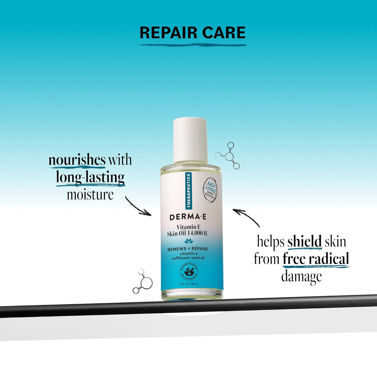 Derma E Vitamin E Skin Oil 14,000 IU with Safflower Oil - Hypoallergenic & Fragrance-Free - görsel 2