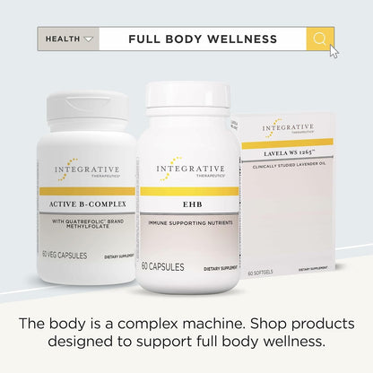 Integrative Therapeutics EHB – Immune Support Supplement with Vitamins A, C, B6, Zinc and Herbal Blend – Dairy-Free & Gluten-Free (60 Capsules)