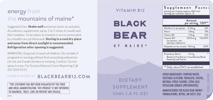 Holistic Health Black Bear Energy Spray (25ml)