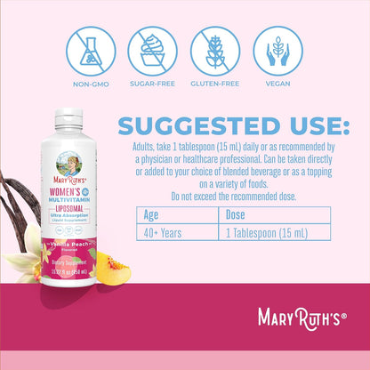 MaryRuth's Multivitamin Liposomal for Women 40+ | 450 ml