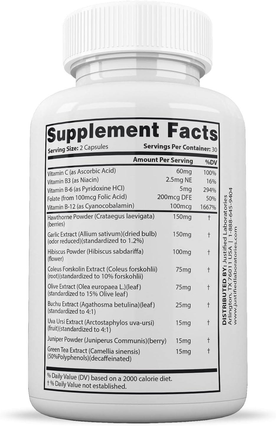 Justified Laboratories Blood Balance - 60 Capsules, Pack of 2 - Advanced Circulatory Support Formula with a Blend of Herbs & Vitamins - görsel 4