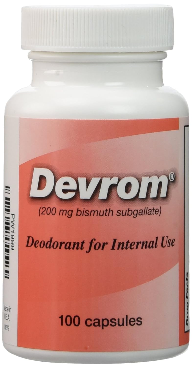 Devrom 200mg Capsules (Internal Deodorant) - 100 Capsules - görsel 1