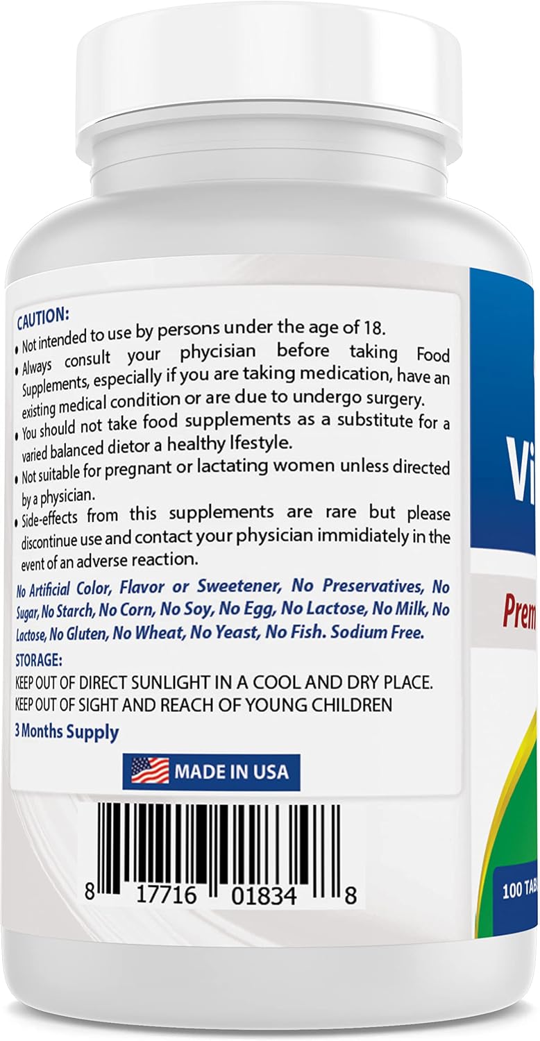 Best Naturals Vitamin D3 2000 IU (50 mcg) - 100 Tablets - görsel 3