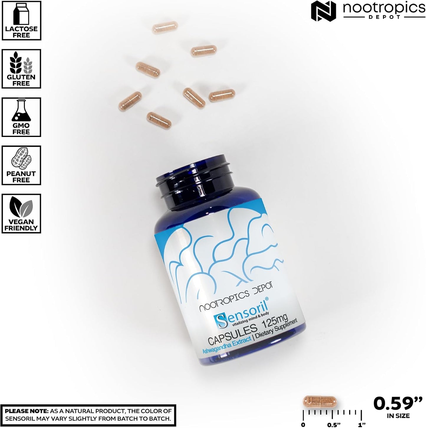 Sensoril Ashwagandha Capsules | 125mg | 90 Count - görsel 3