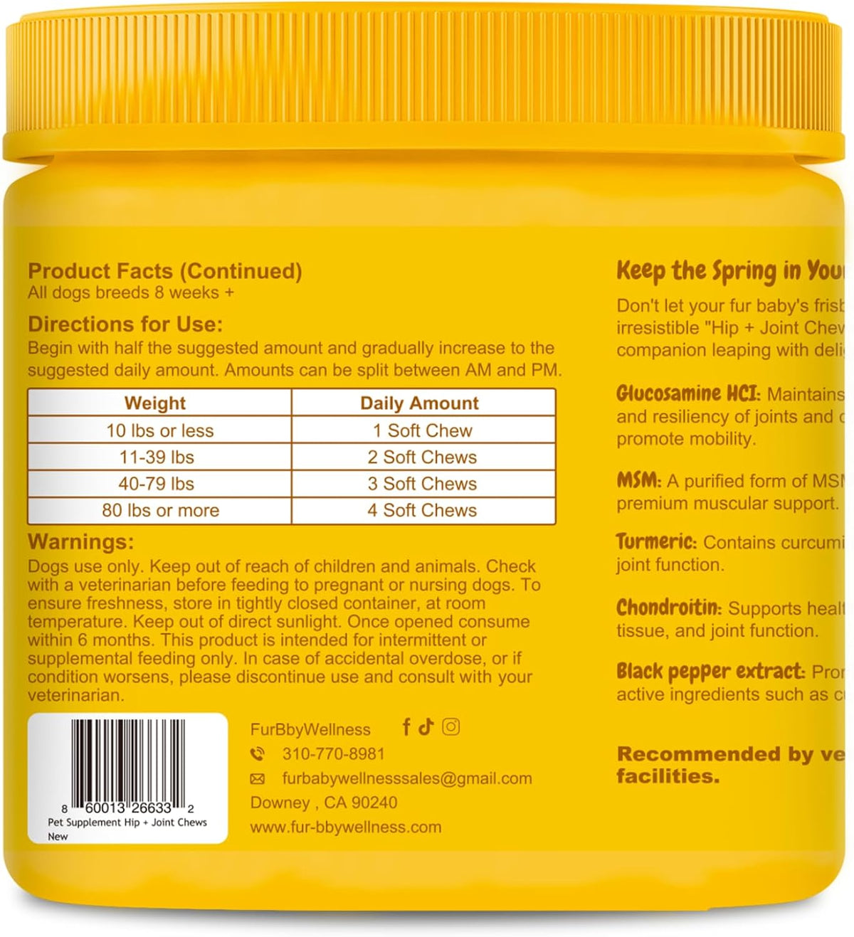Daily Dog Multivitamin Chewable – Hip & – Biotin and Vitamin E – These nutrients support skin and coat condition. – Image 3